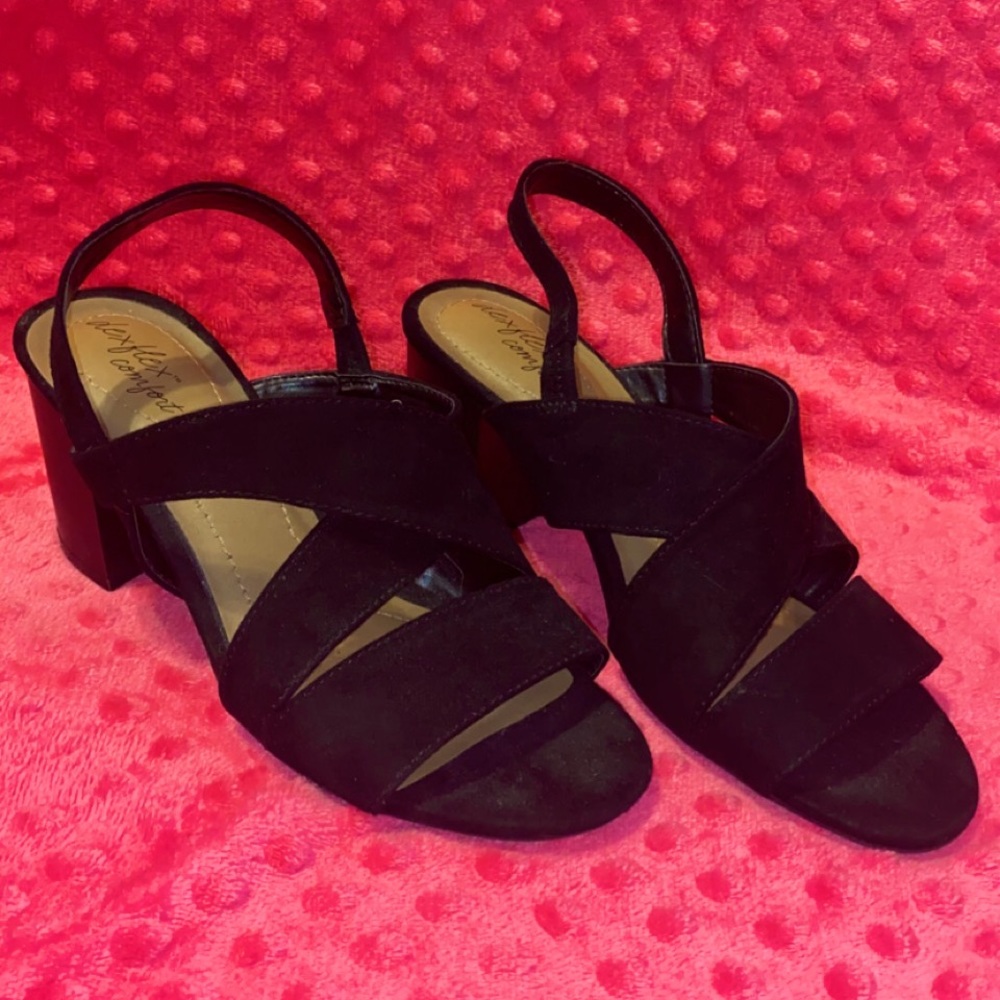 Black Wedged Heels